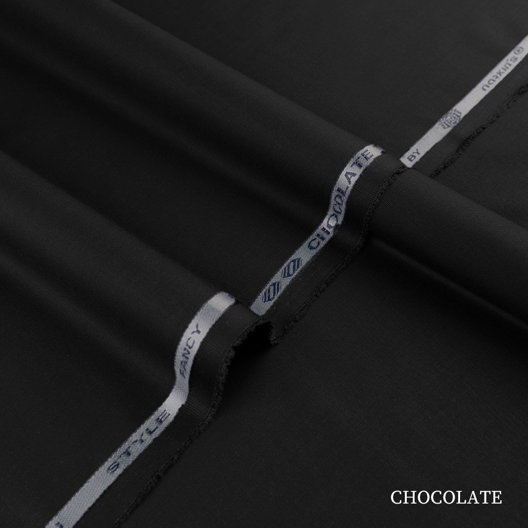 Premium Chocolate blended kandura fabric with fine compact yarn