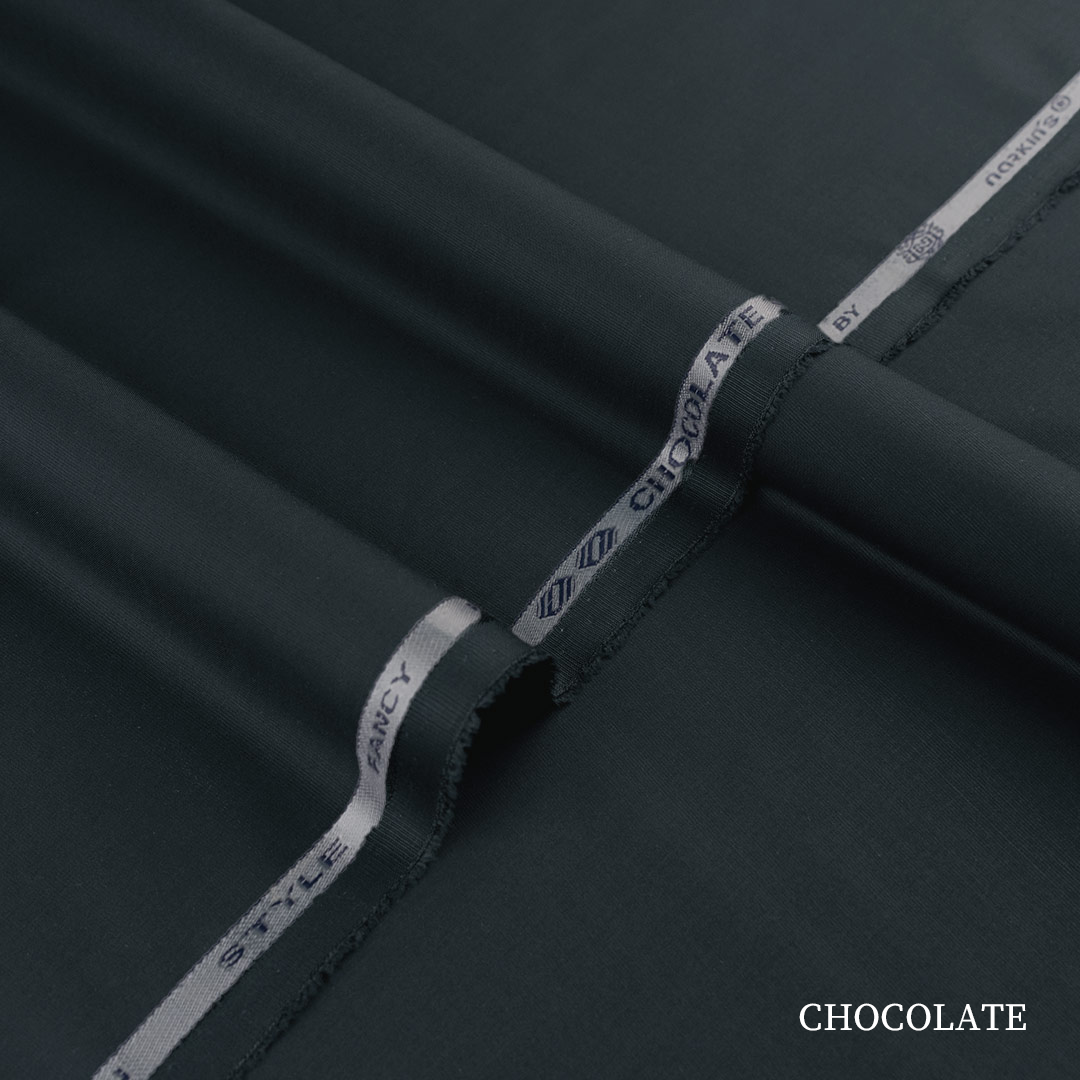 Premium Chocolate blended kandura fabric with fine compact yarn