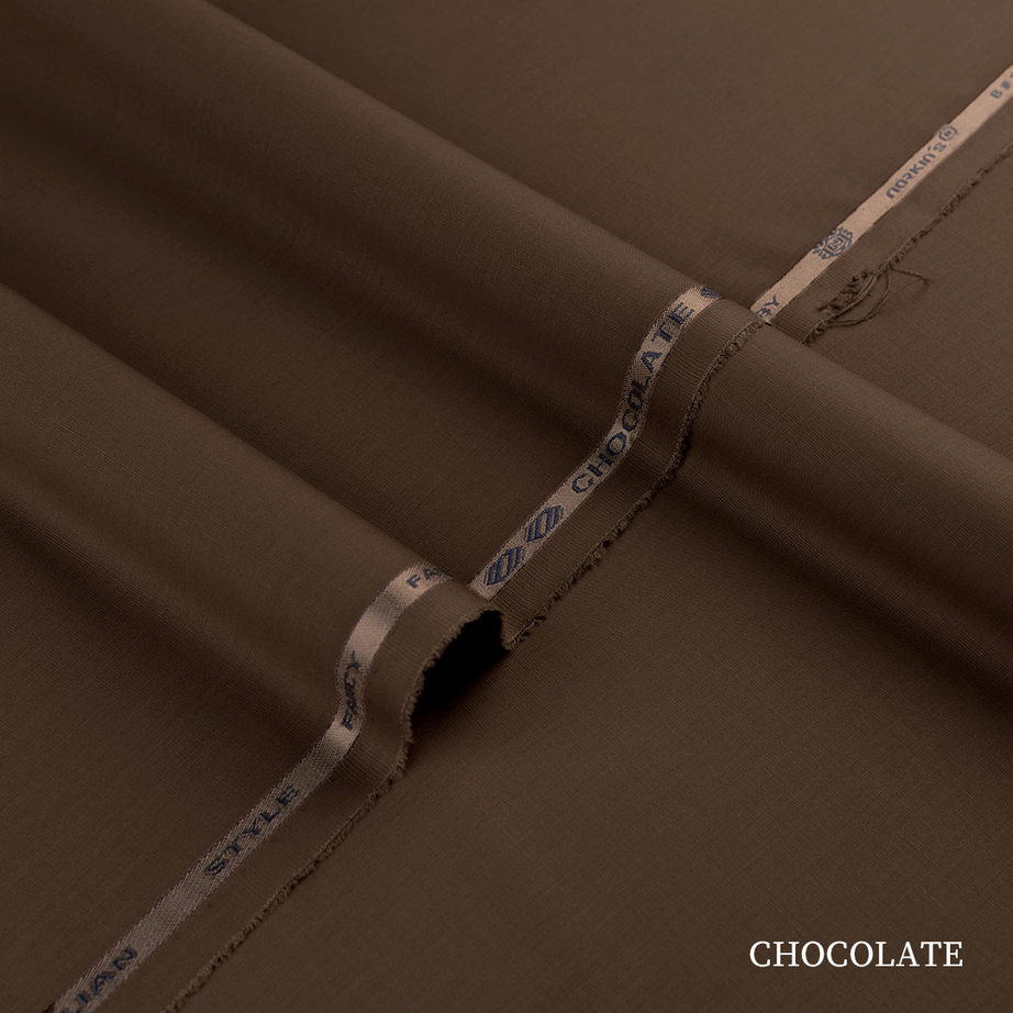 Premium Chocolate blended kandura fabric with fine compact yarn