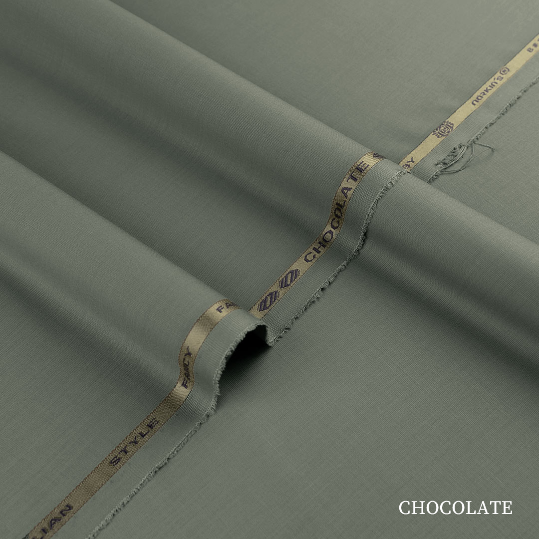 Premium Chocolate blended kandura fabric with fine compact yarn