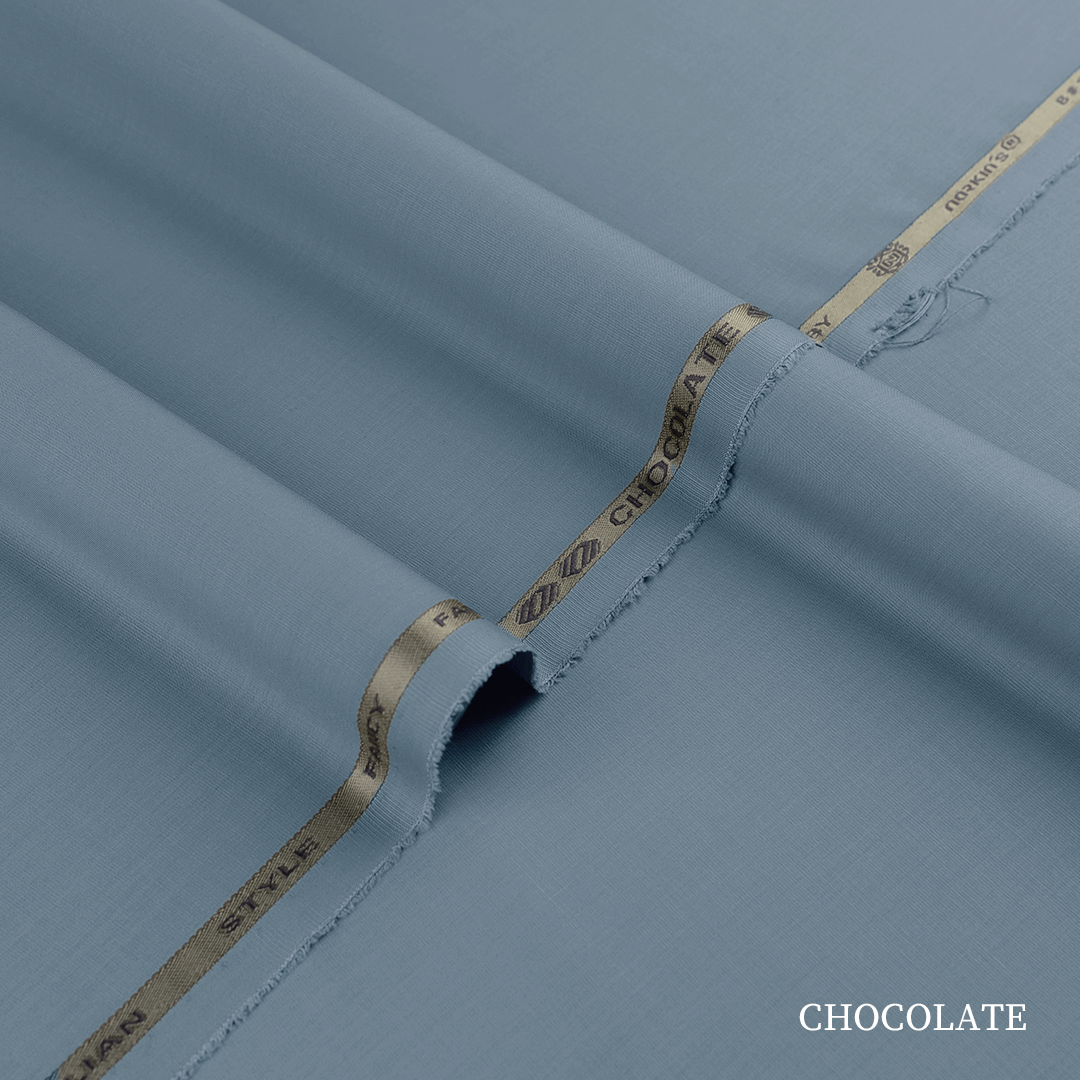Premium Chocolate blended kandura fabric with fine compact yarn