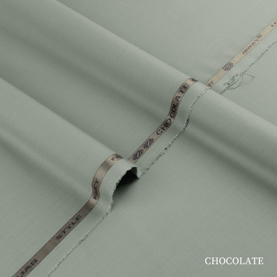 Premium Chocolate blended kandura fabric with fine compact yarn