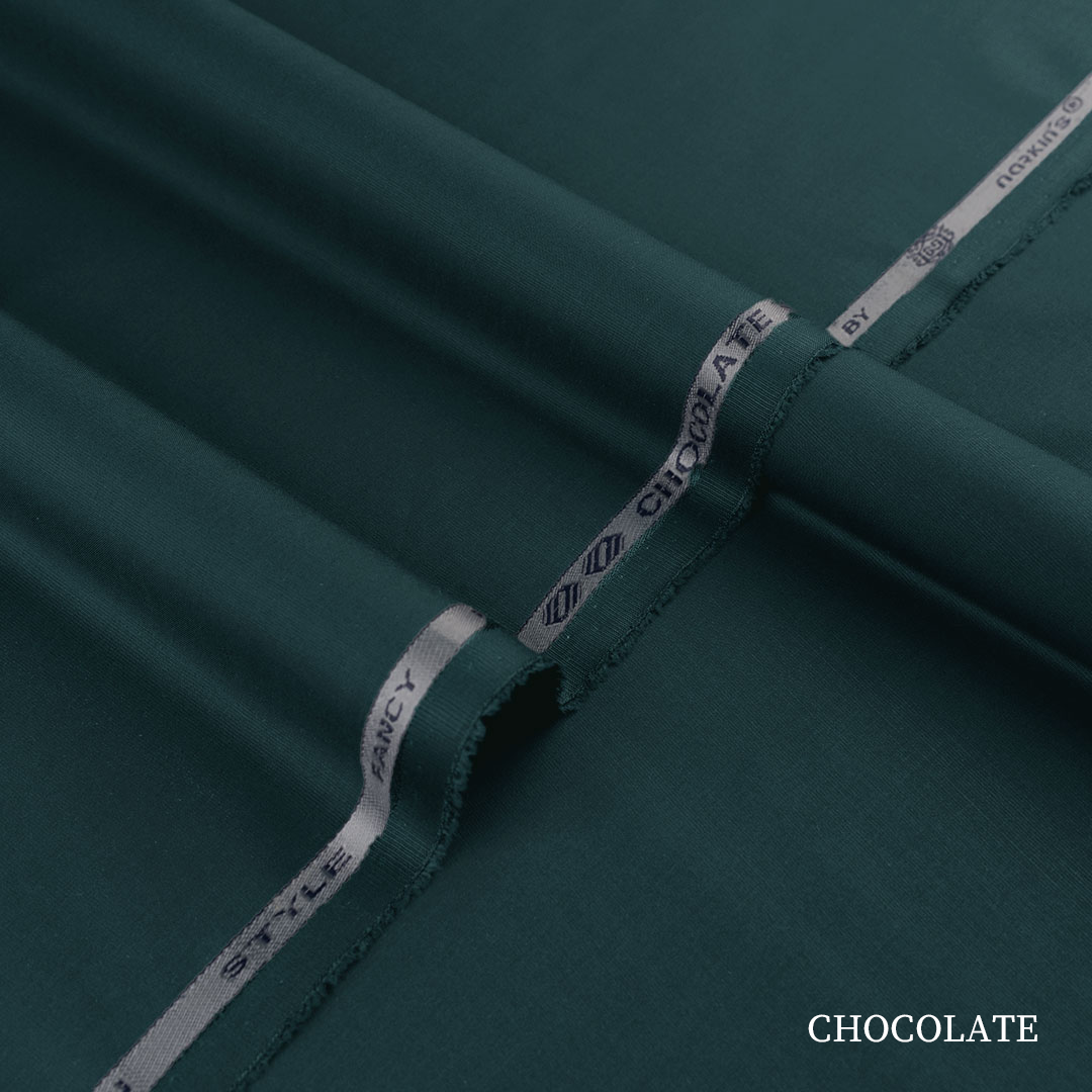 Premium Chocolate blended kandura fabric with fine compact yarn