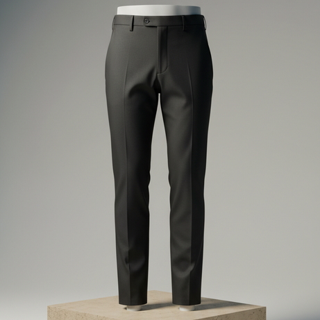 Tailored technical trousers in slate black
