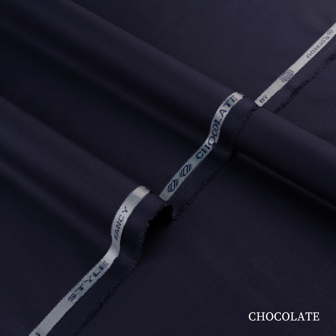 Premium Chocolate blended kandura fabric with fine compact yarn